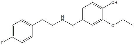 2-ethoxy-4-({[2-(4-fluorophenyl)ethyl]amino}methyl)phenol Structure