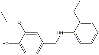 2-ethoxy-4-{[(2-ethylphenyl)amino]methyl}phenol Structure