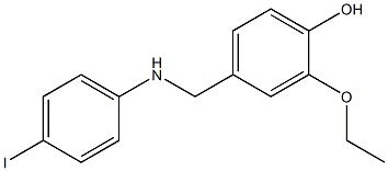 2-ethoxy-4-{[(4-iodophenyl)amino]methyl}phenol Structure