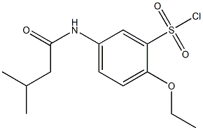 2-ethoxy-5-(3-methylbutanamido)benzene-1-sulfonyl chloride Struktur