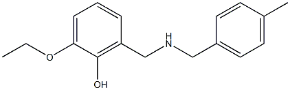 2-ethoxy-6-({[(4-methylphenyl)methyl]amino}methyl)phenol Structure