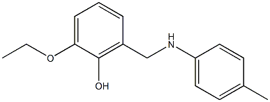 2-ethoxy-6-{[(4-methylphenyl)amino]methyl}phenol Structure