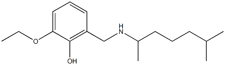 2-ethoxy-6-{[(6-methylheptan-2-yl)amino]methyl}phenol Structure