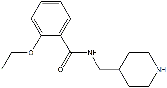 2-ethoxy-N-(piperidin-4-ylmethyl)benzamide 化学構造式