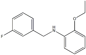 2-ethoxy-N-[(3-fluorophenyl)methyl]aniline Structure