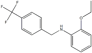 2-ethoxy-N-{[4-(trifluoromethyl)phenyl]methyl}aniline Structure