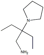 2-ethyl-2-pyrrolidin-1-ylbutan-1-amine Structure