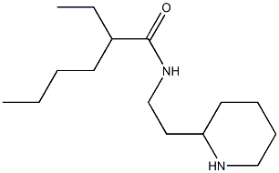 2-ethyl-N-[2-(piperidin-2-yl)ethyl]hexanamide,,结构式