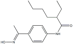 2-ethyl-N-{4-[1-(hydroxyimino)ethyl]phenyl}hexanamide