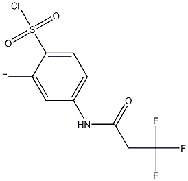  2-fluoro-4-(3,3,3-trifluoropropanamido)benzene-1-sulfonyl chloride