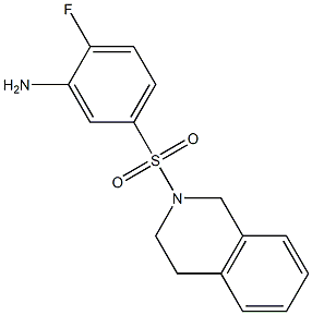 2-fluoro-5-(1,2,3,4-tetrahydroisoquinoline-2-sulfonyl)aniline Struktur