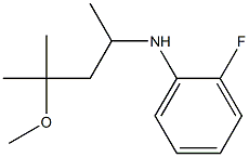 2-fluoro-N-(4-methoxy-4-methylpentan-2-yl)aniline Struktur