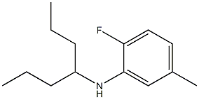 2-fluoro-N-(heptan-4-yl)-5-methylaniline Structure