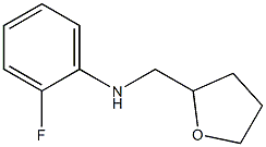 2-fluoro-N-(oxolan-2-ylmethyl)aniline Struktur