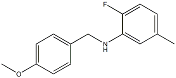  2-fluoro-N-[(4-methoxyphenyl)methyl]-5-methylaniline