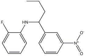 2-fluoro-N-[1-(3-nitrophenyl)butyl]aniline Structure