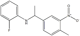 2-fluoro-N-[1-(4-methyl-3-nitrophenyl)ethyl]aniline Structure