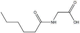 2-hexanamidoacetic acid Structure