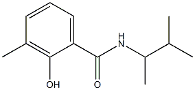 2-hydroxy-3-methyl-N-(3-methylbutan-2-yl)benzamide Structure
