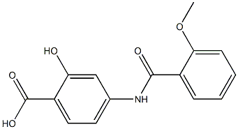2-hydroxy-4-[(2-methoxybenzoyl)amino]benzoic acid