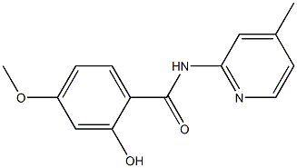 2-hydroxy-4-methoxy-N-(4-methylpyridin-2-yl)benzamide Structure