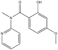 2-hydroxy-4-methoxy-N-methyl-N-(pyridin-2-yl)benzamide 化学構造式