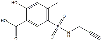 2-hydroxy-4-methyl-5-(prop-2-yn-1-ylsulfamoyl)benzoic acid