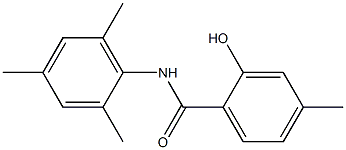 2-hydroxy-4-methyl-N-(2,4,6-trimethylphenyl)benzamide 结构式