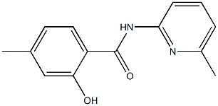 2-hydroxy-4-methyl-N-(6-methylpyridin-2-yl)benzamide,,结构式