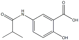 2-hydroxy-5-(isobutyrylamino)benzoic acid Structure