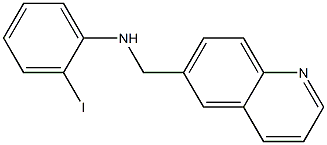 2-iodo-N-(quinolin-6-ylmethyl)aniline Struktur