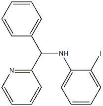 2-iodo-N-[phenyl(pyridin-2-yl)methyl]aniline Structure