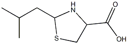 2-isobutyl-1,3-thiazolidine-4-carboxylic acid 结构式