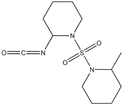 2-isocyanato-1-[(2-methylpiperidine-1-)sulfonyl]piperidine Structure