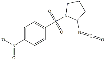 2-isocyanato-1-[(4-nitrophenyl)sulfonyl]pyrrolidine Struktur