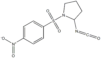 2-isocyanato-1-[(4-nitrophenyl)sulfonyl]pyrrolidine,,结构式