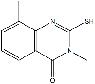 2-mercapto-3,8-dimethylquinazolin-4(3H)-one Structure