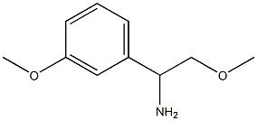 2-methoxy-1-(3-methoxyphenyl)ethanamine 结构式