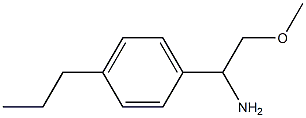 2-methoxy-1-(4-propylphenyl)ethanamine,,结构式
