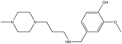 2-methoxy-4-({[3-(4-methylpiperazin-1-yl)propyl]amino}methyl)phenol Structure