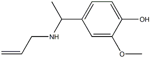 2-methoxy-4-[1-(prop-2-en-1-ylamino)ethyl]phenol Structure