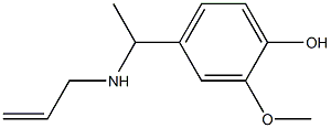 2-methoxy-4-[1-(prop-2-en-1-ylamino)ethyl]phenol,,结构式