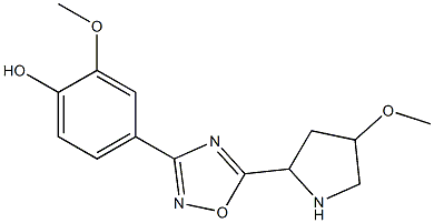 2-methoxy-4-[5-(4-methoxypyrrolidin-2-yl)-1,2,4-oxadiazol-3-yl]phenol|