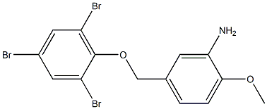 2-methoxy-5-(2,4,6-tribromophenoxymethyl)aniline Structure