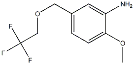 2-methoxy-5-[(2,2,2-trifluoroethoxy)methyl]aniline Struktur