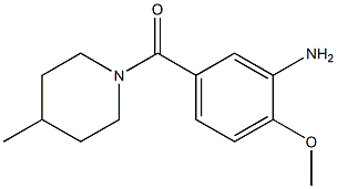 2-methoxy-5-[(4-methylpiperidin-1-yl)carbonyl]aniline Struktur