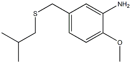 2-methoxy-5-{[(2-methylpropyl)sulfanyl]methyl}aniline Structure