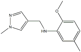  2-methoxy-5-methyl-N-[(1-methyl-1H-pyrazol-4-yl)methyl]aniline