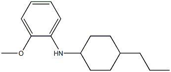 2-methoxy-N-(4-propylcyclohexyl)aniline Structure