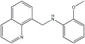 2-methoxy-N-(quinolin-8-ylmethyl)aniline Struktur